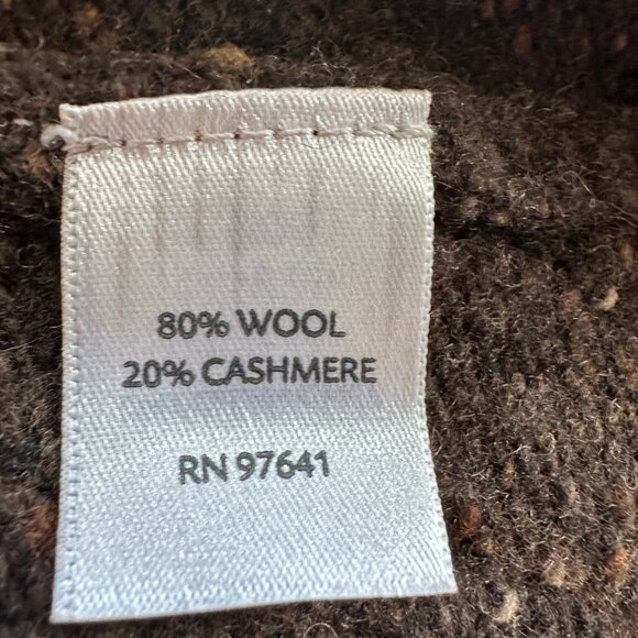 J. Jill Women's Wool and Cashmere Blend Sleeveless Brown Knit Vest Size Large - Picture 7 of 7